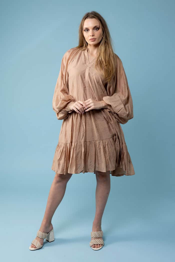 Kate Dress Caramel 2