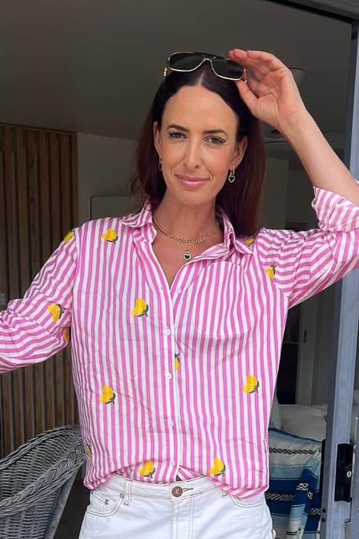 Lemon Shirt Stripe Pink 3