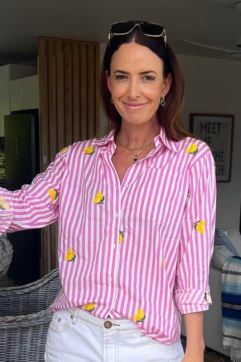Lemon Shirt Stripe Pink 2