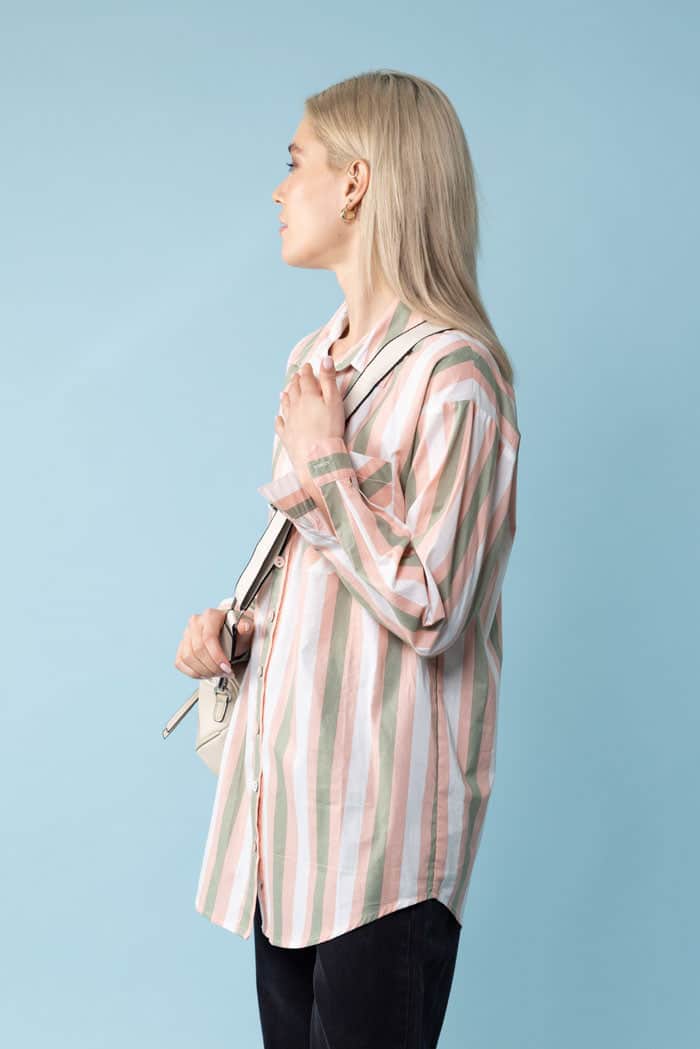 Laura Shirt Green Stripe 2