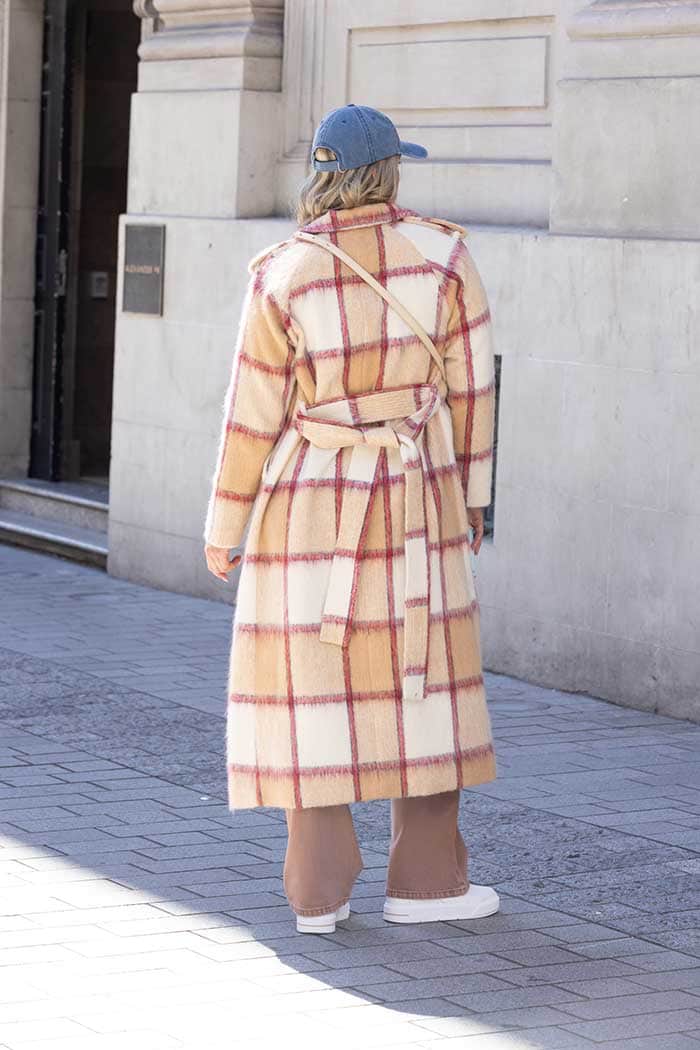 Lauren Coat Beige Check 3