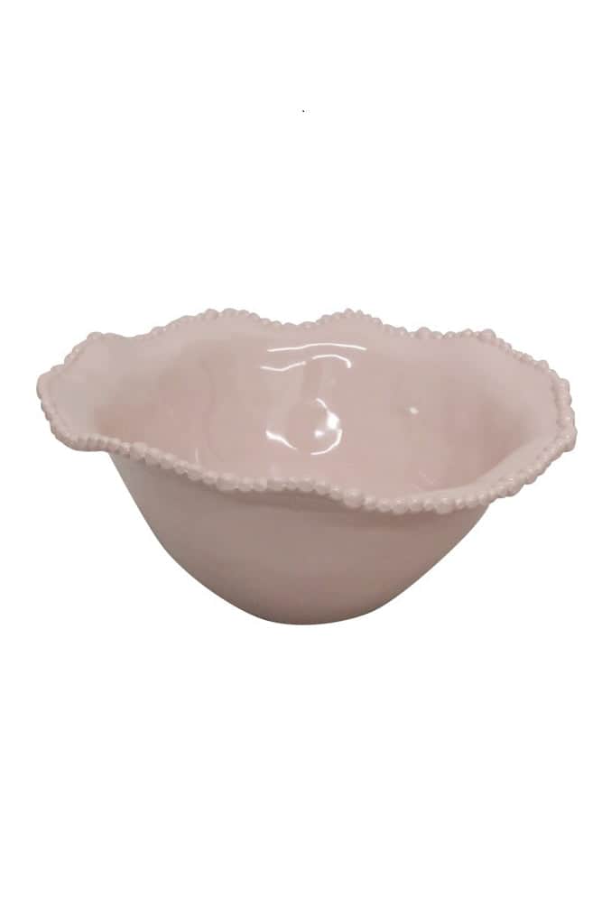 pink salad bowl