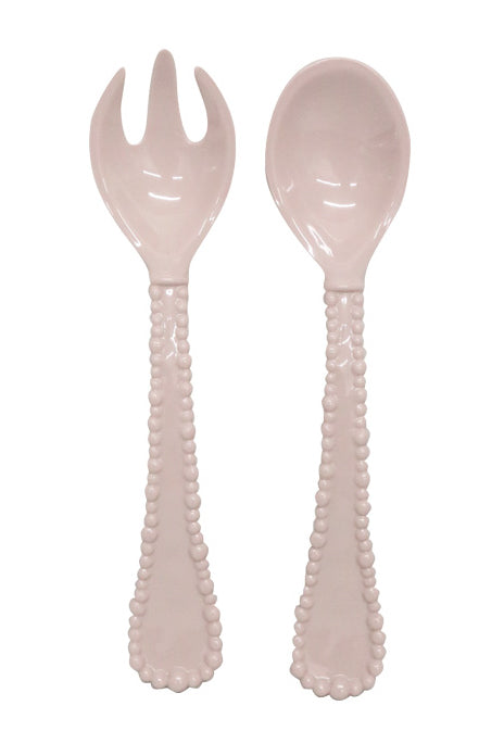 pink melamine salad tongs