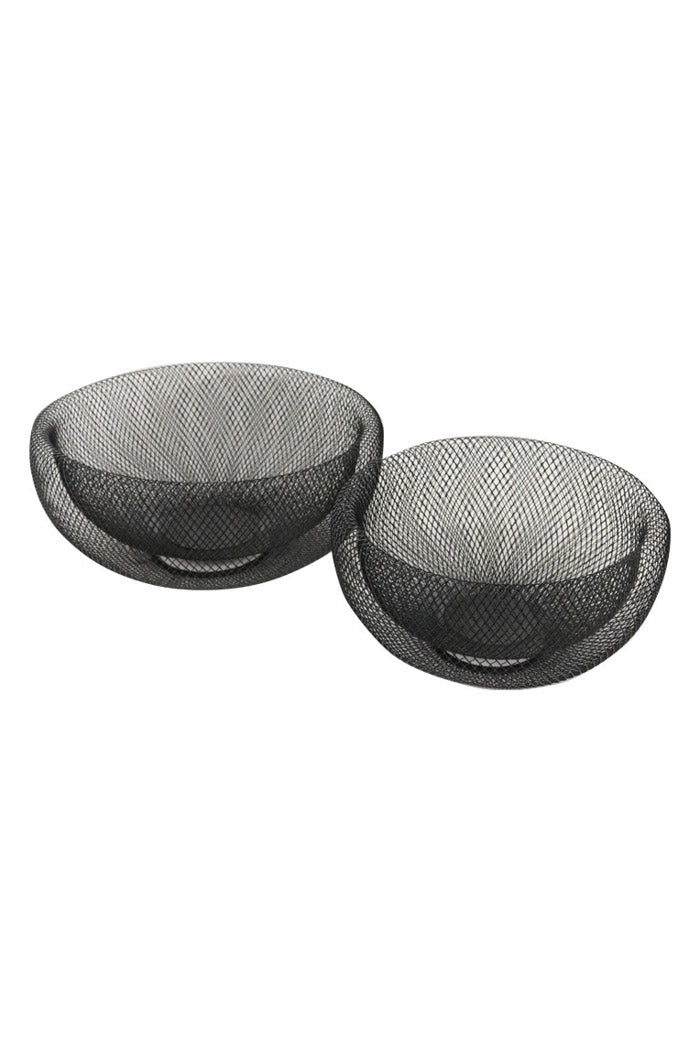 black mesh bowls