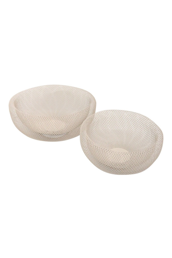 cream mesh bowl
