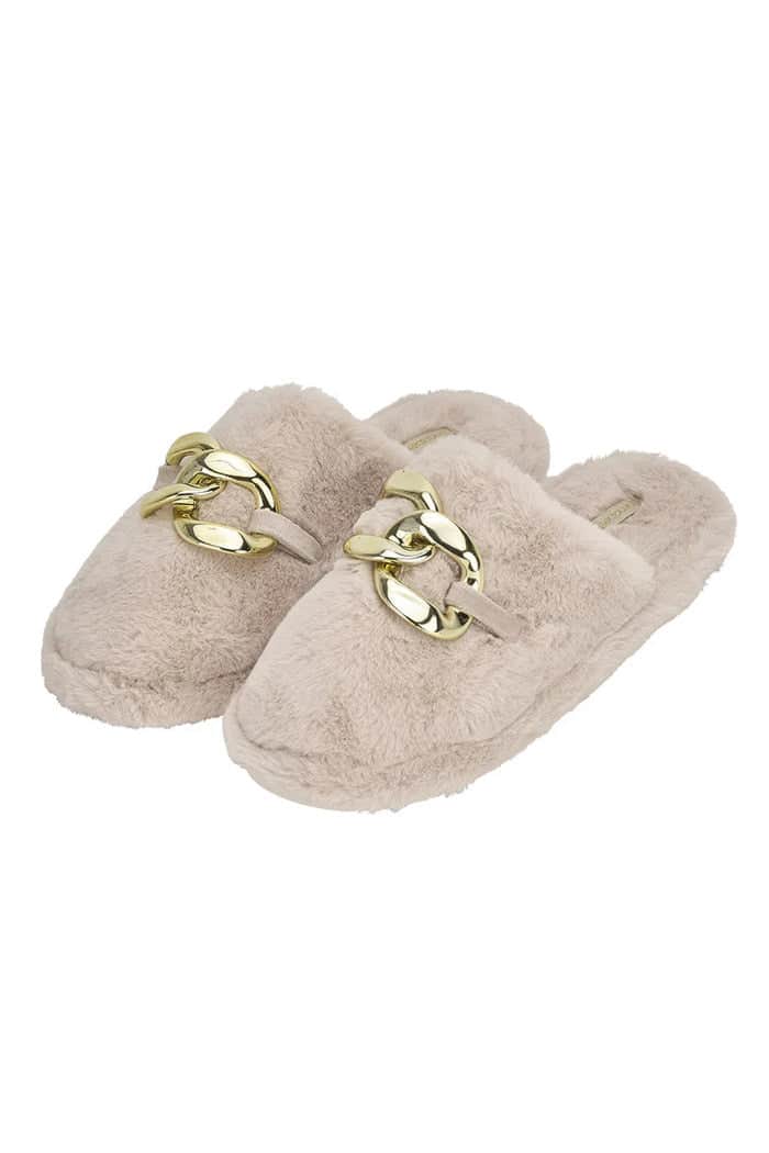 Annabel Trends Luxe Slipper Mules M/L Taupe