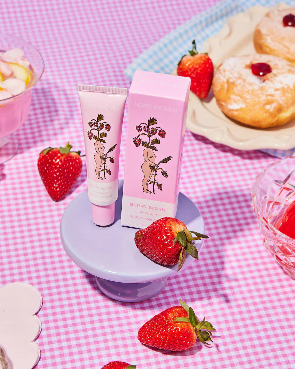 Bopo Women Lip Balm 15g Berry Blush