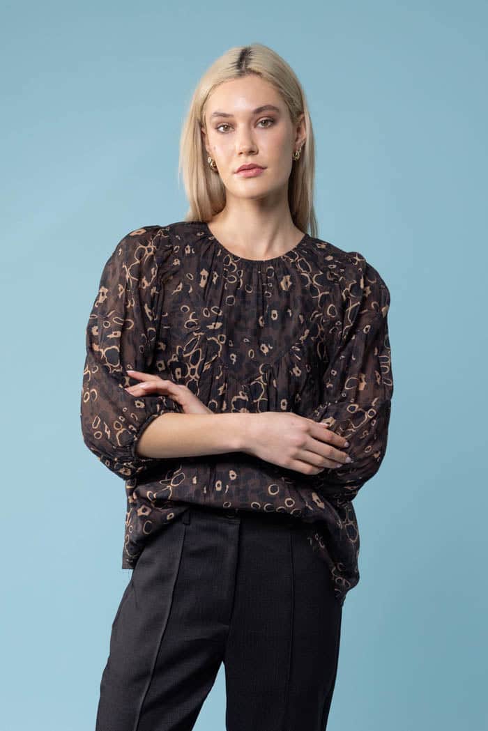 Mailee Blouse Leopard 2