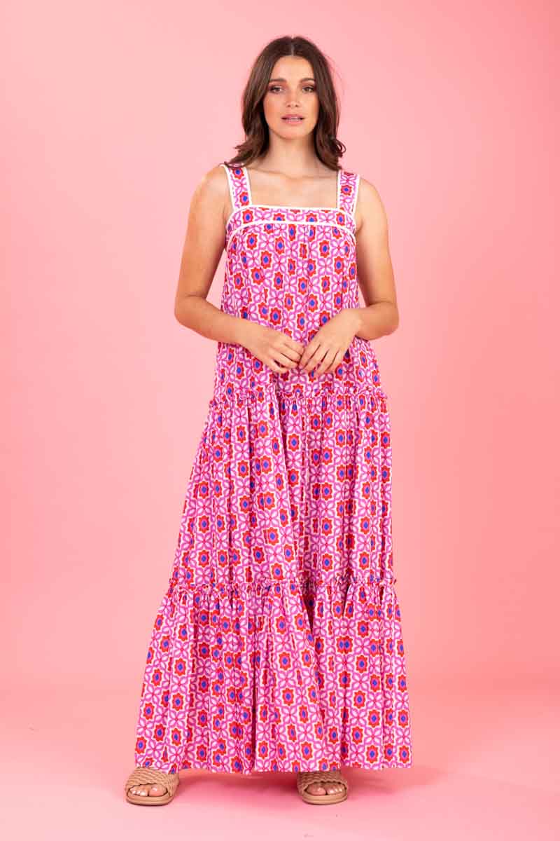 pink floral maxi dress plus size