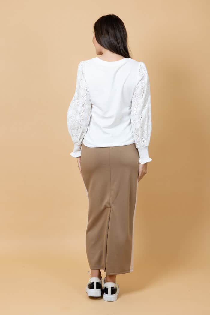 Mattie Sweater Skirt Beige 4