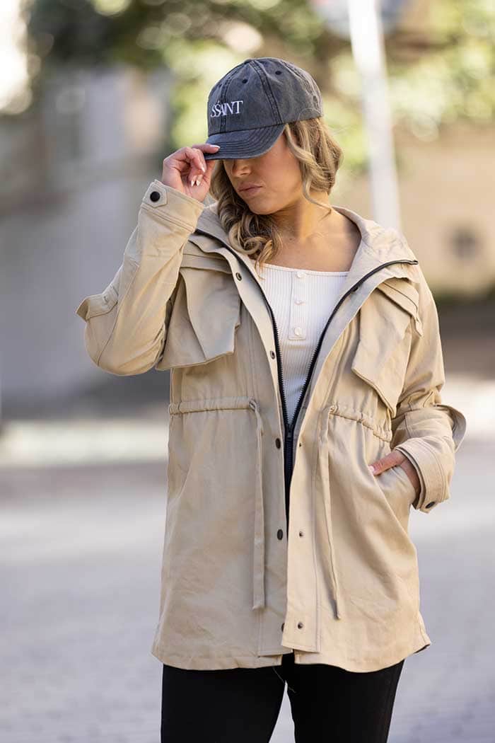Maverick Utility Jacket Beige 2
