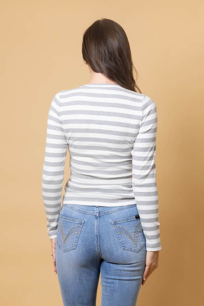 Merrie Top Striped Grey 3