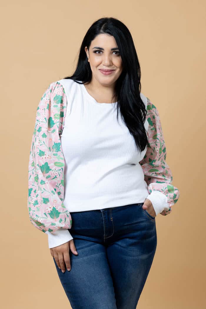 Millie Top White Floral 2