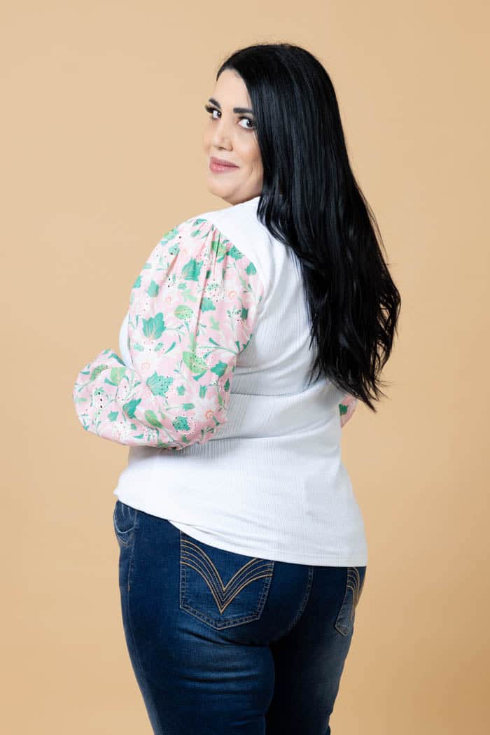 Millie Top White Floral 6