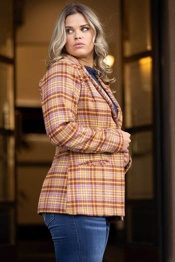 Misha Blazer Plaid Check 2
