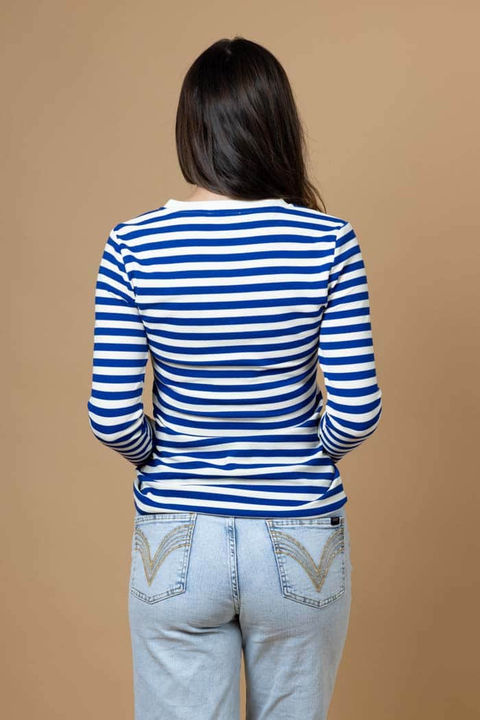 Opal Top Blue White Stripe 3