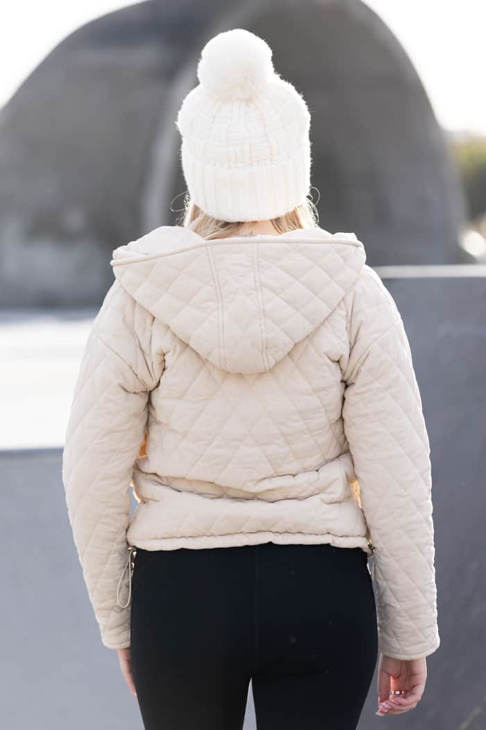 Quilted Jacket Beige 3