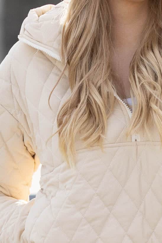 Quilted Jacket Beige 4