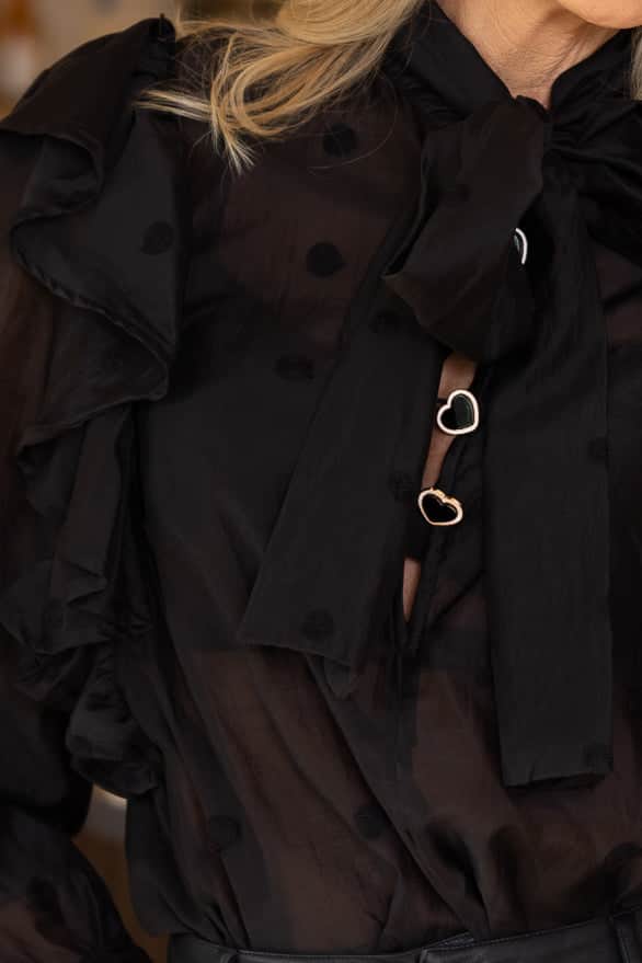 Bec Blouse Spot Black 4