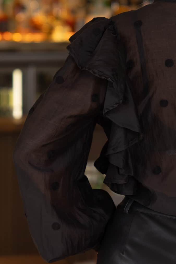 Bec Blouse Spot Black 5