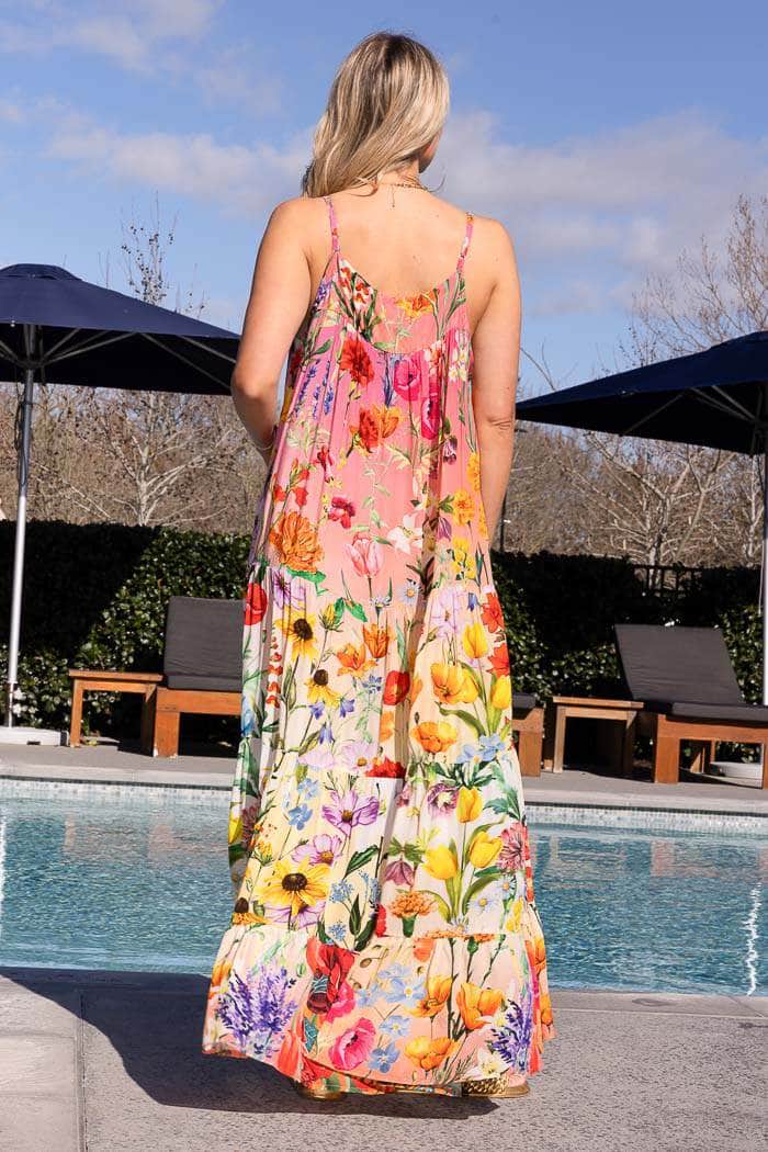 Sasha Dress Ombre Floral 2
