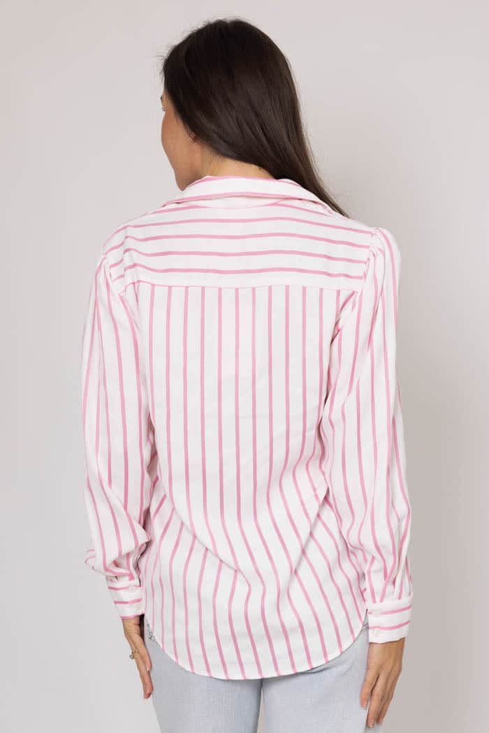 Emma Pink White Stripe Shirt 3