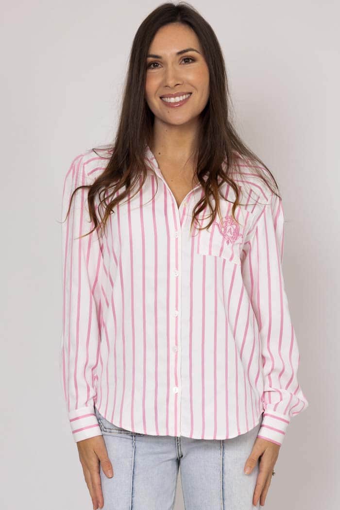 Emma Pink Stripes Dress