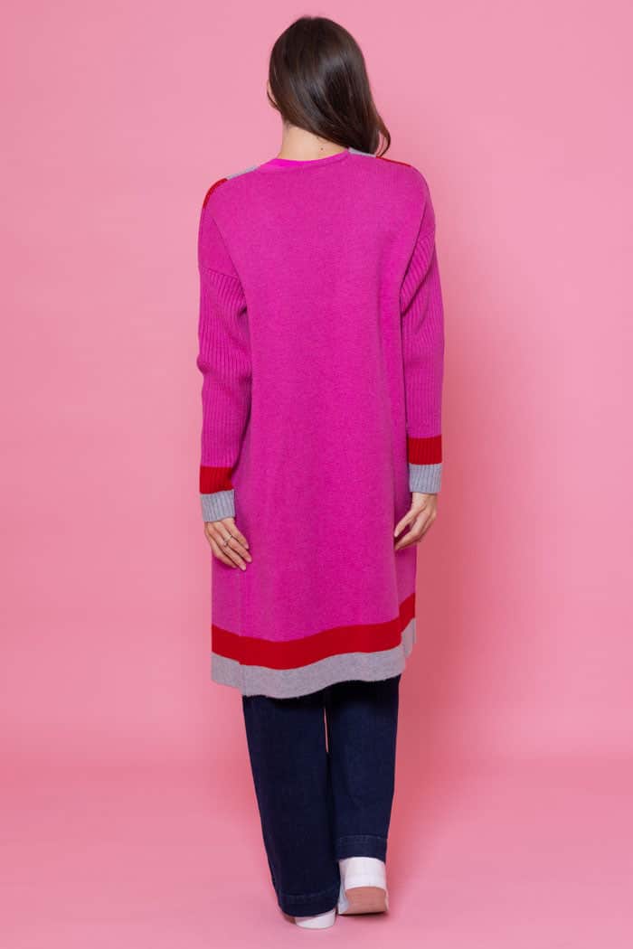 Lisa Cardigan Red Striped 3