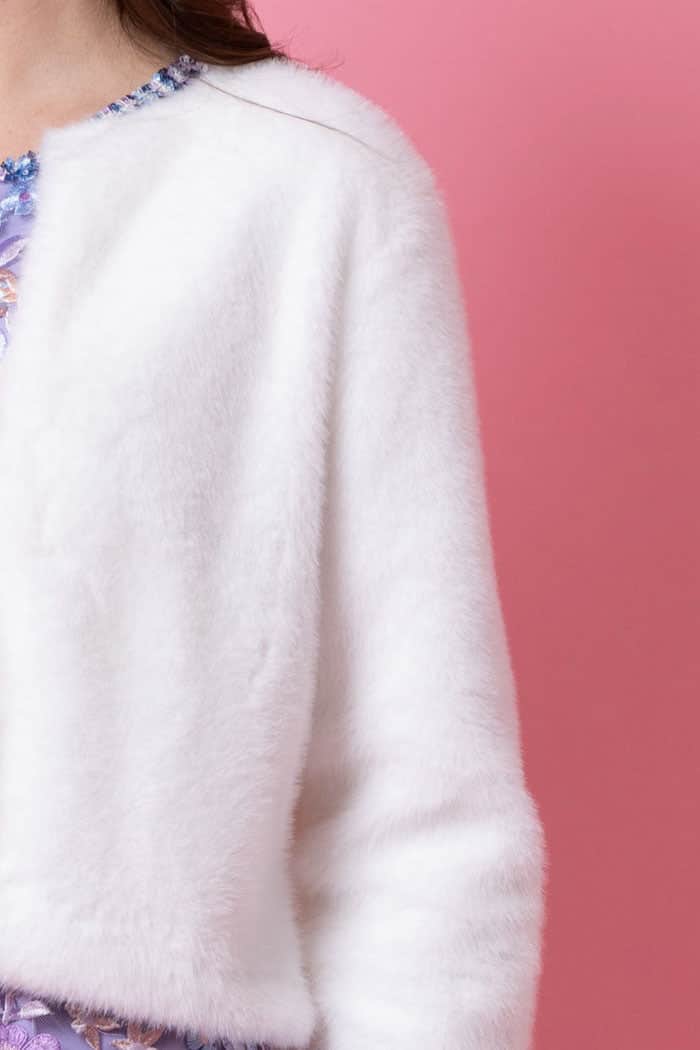 Zoe Short Fur Jacket Winter White 3