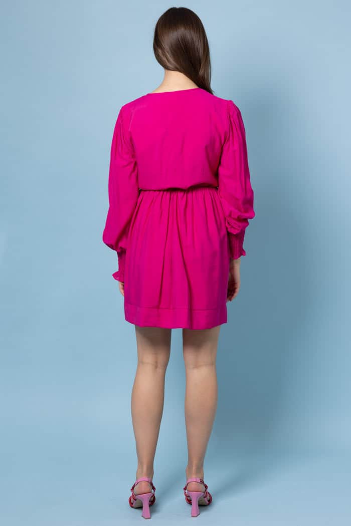 Sara Shirt Dress Bright Pink 2