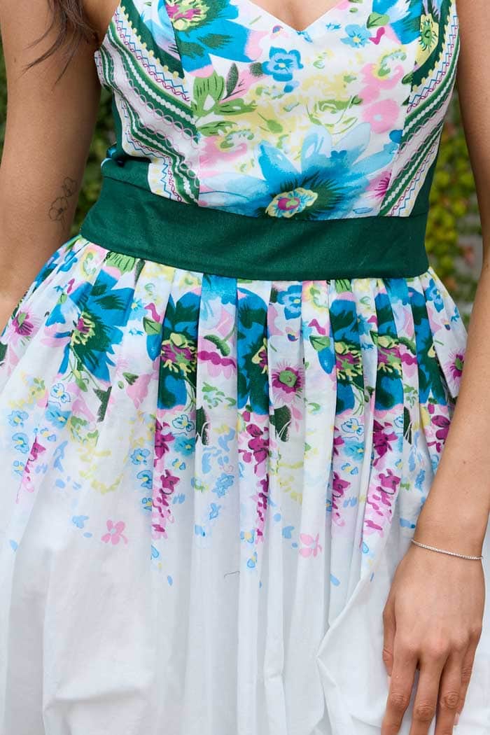 Sydney Maxi Dress White Green Floral 5