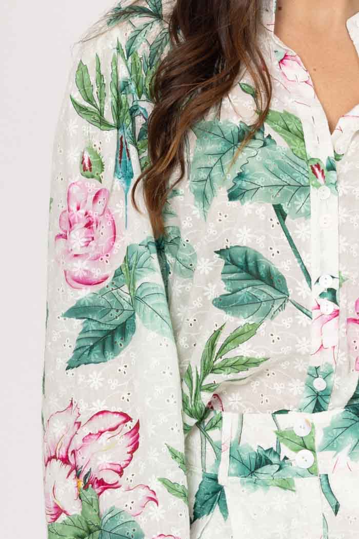 Beau Shirt White Floral 4