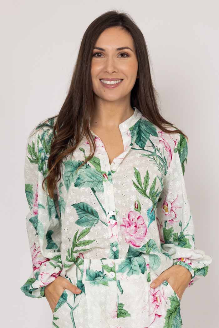 Beau Shirt White Floral