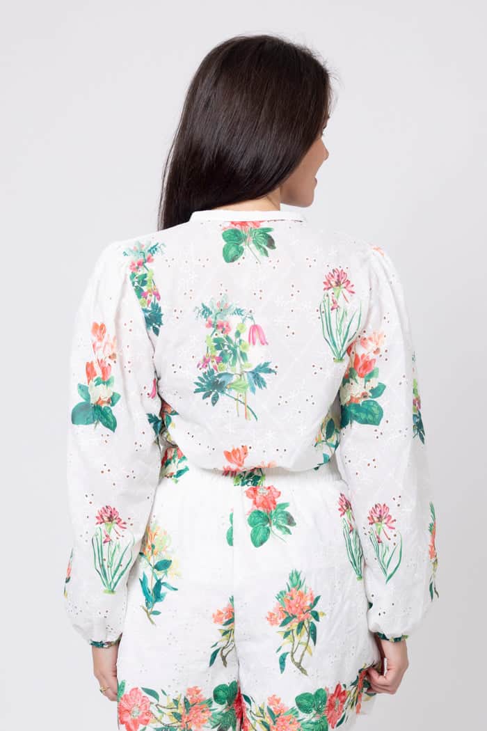 Ronnie Shirt Embroidered Floral 3