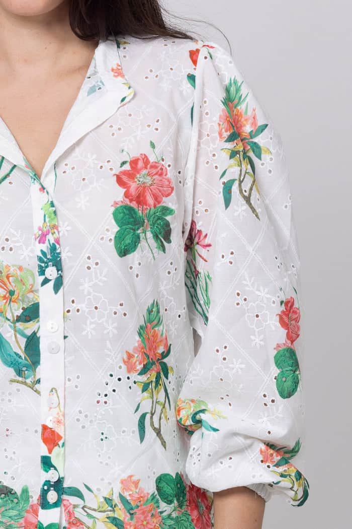 Ronnie Shirt Embroidered Floral 4
