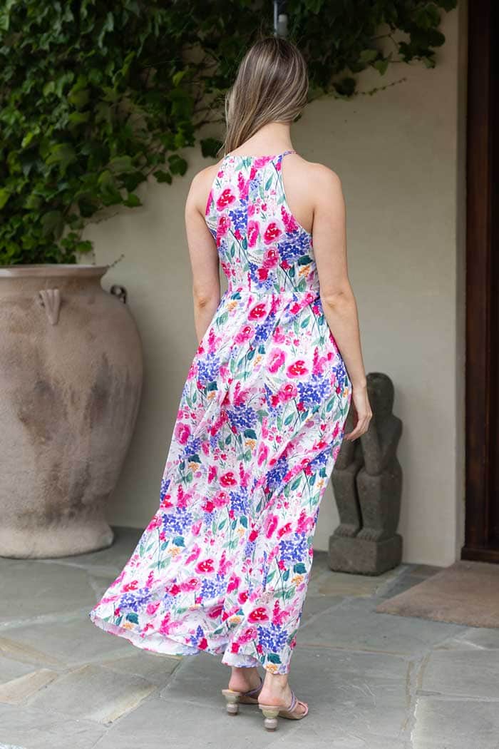 Ellis Maxi Dress Floral White 3