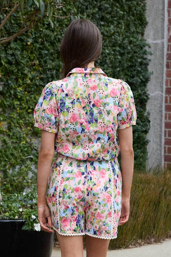 Casey Embroidered Shirt Bright Floral 3