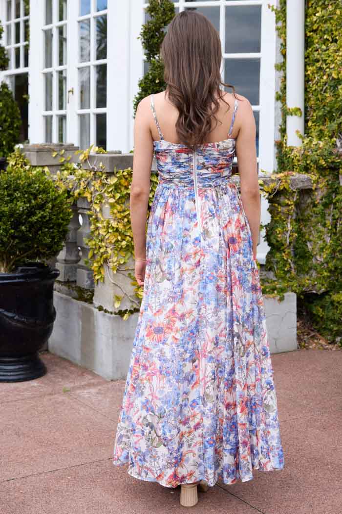 Arlo Maxi Dress Floral Blue 4