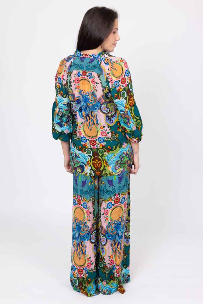 Noah Pant Crepe Retro Print 4