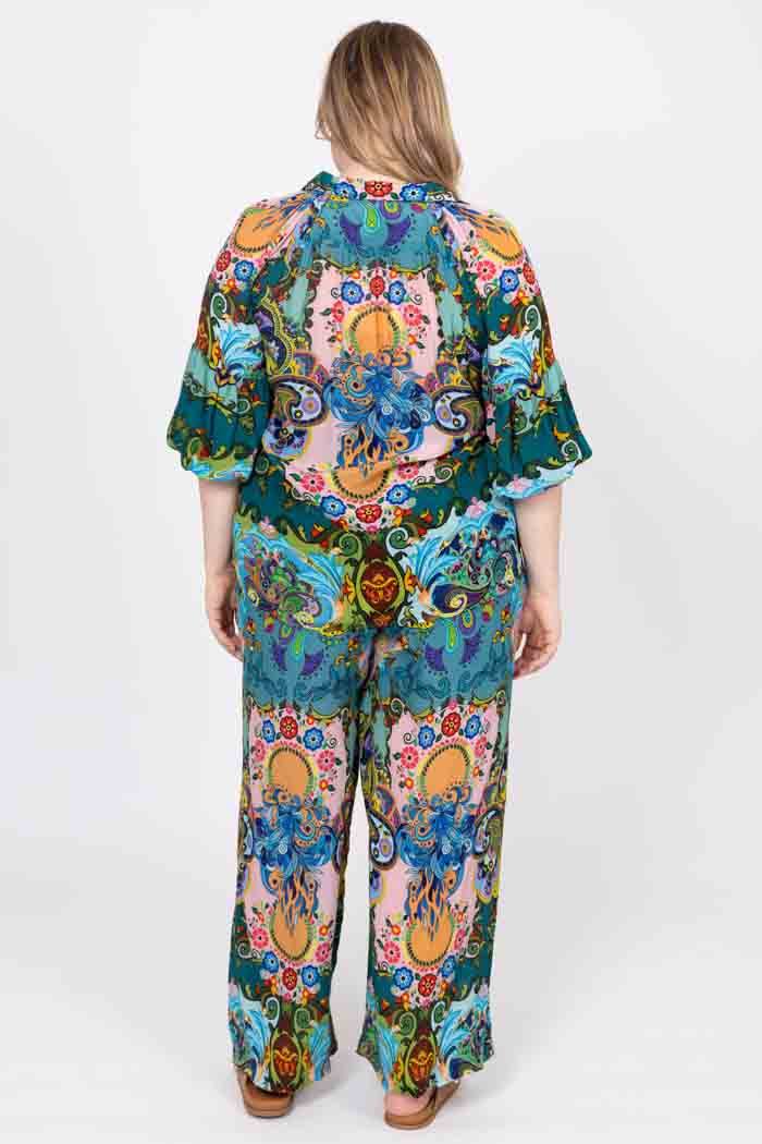 Noah Pant Crepe Retro Print 6