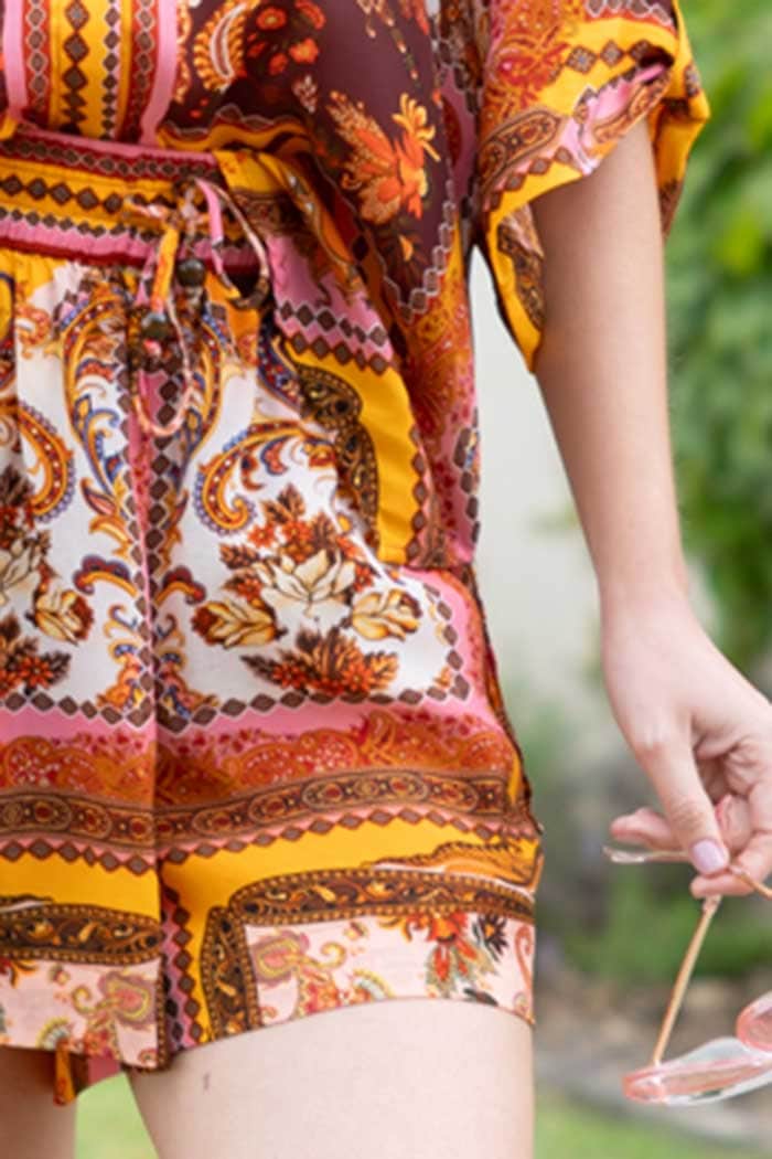 Amber Short Patchwork Rust 4