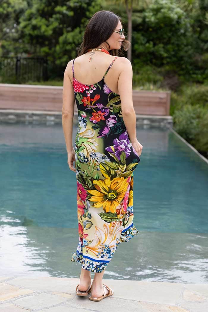 Maya Dress Floral Green 3