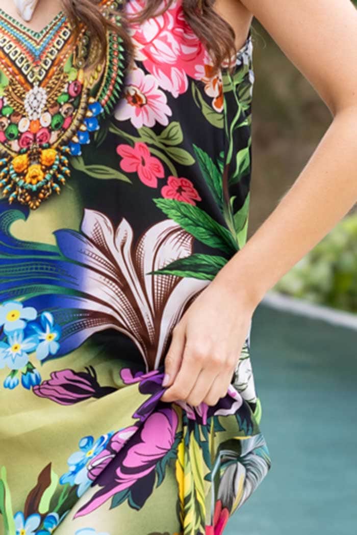 Maya Dress Floral Green 4