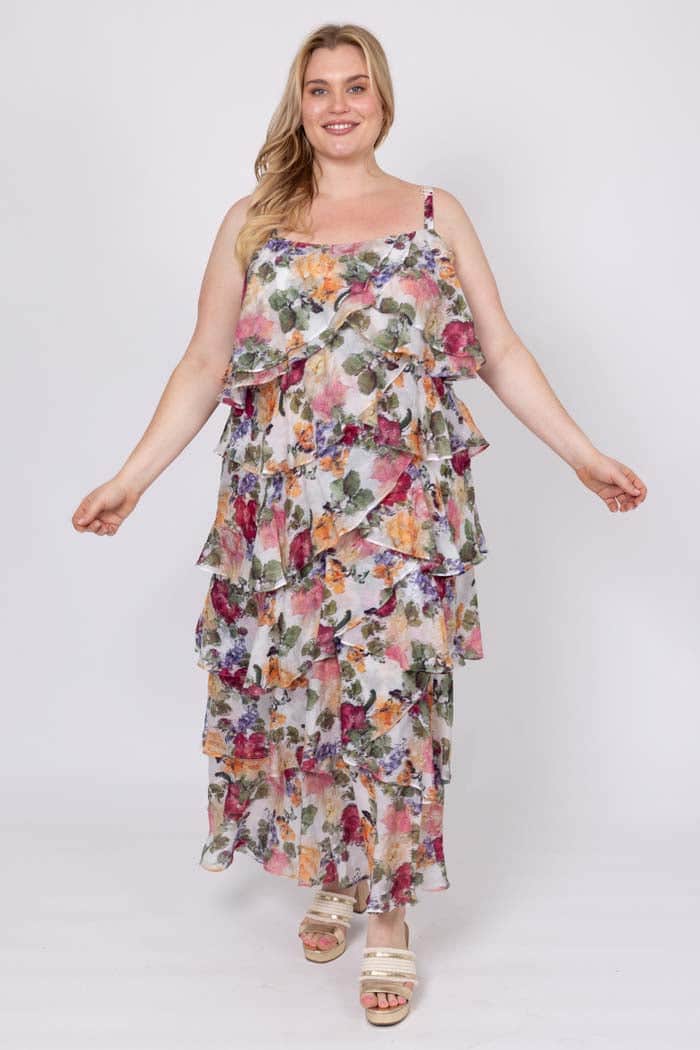 Petal Maxi Dress Floral 2