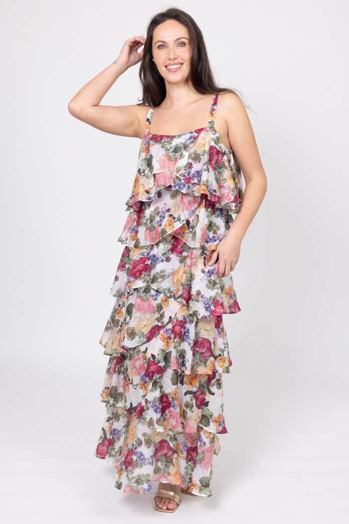 Petal Maxi Dress Floral 3
