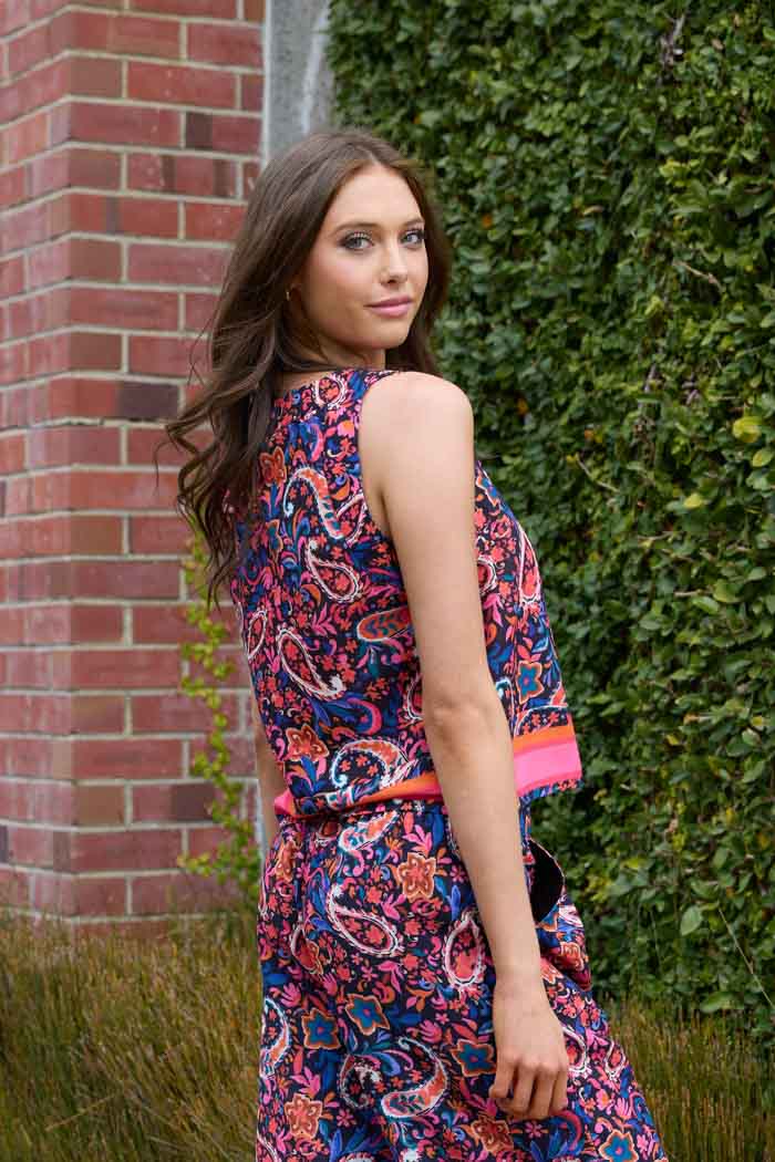 Mia Bodice Black Print 2