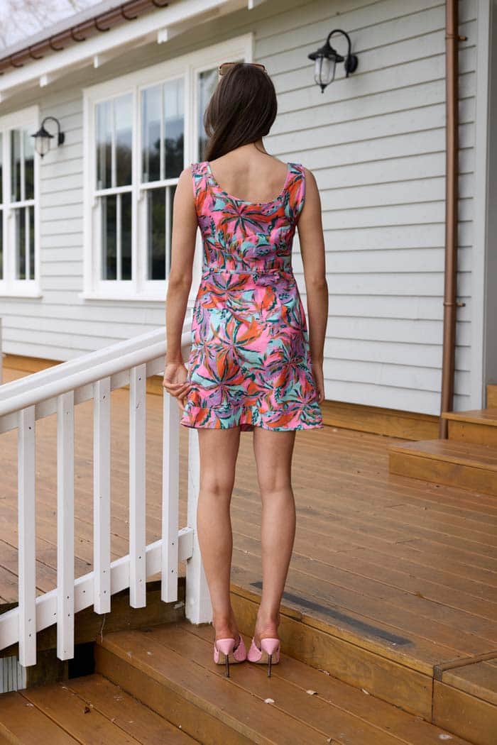 Maeve Mini Dress Palm Pink 4