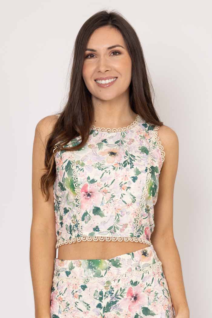 Ella Bodice Cream Floral