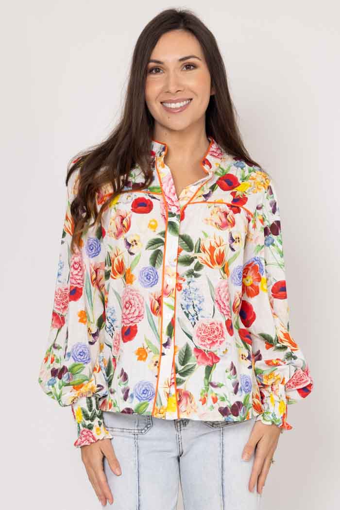 Hattie Shirt Botanical Floral