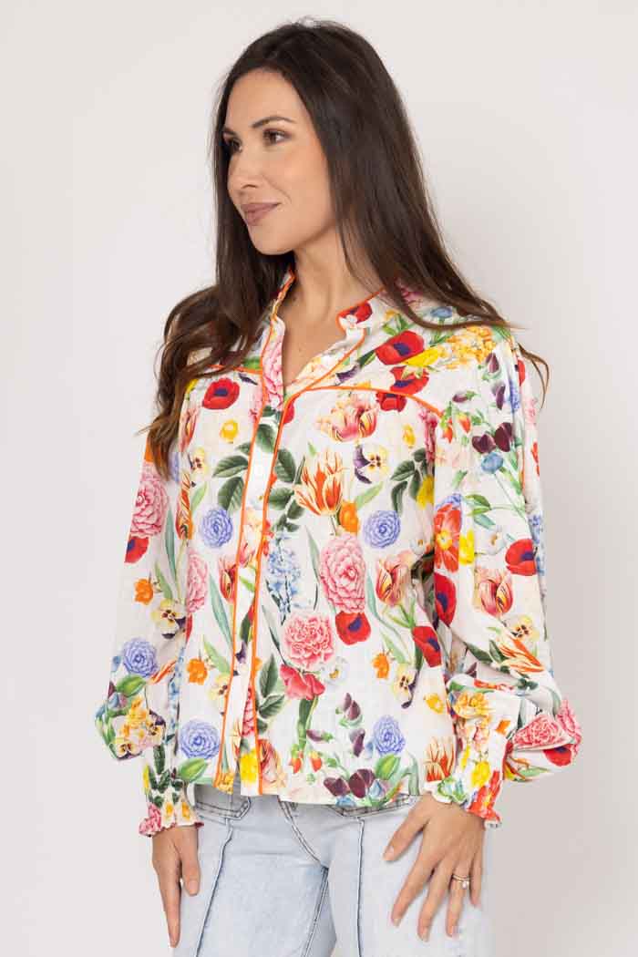 Hattie Shirt Botanical Floral 2